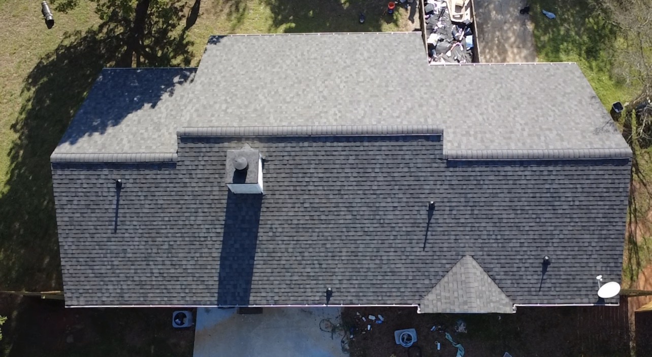 Same RID-ICK roof after replacement, shown from above