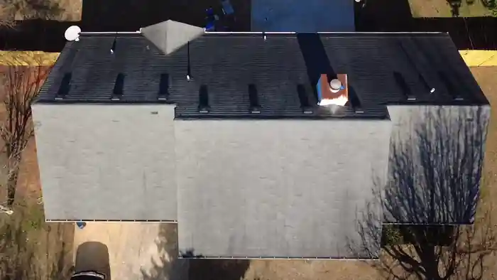 Existing residential roof before replacement