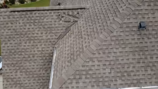 Roof damage documented before RID-ICK repair