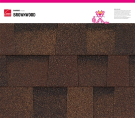 Oakridge® Brownwood shingle texture