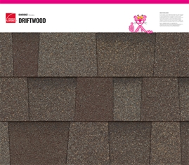 Oakridge® Driftwood shingle texture