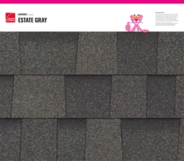 Oakridge® Estate Gray shingle texture