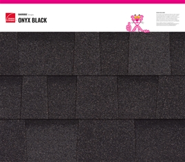 Oakridge® Onyx Black shingle texture