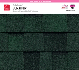 TruDefinition® Duration® Chateau Green shingle texture