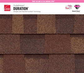 TruDefinition® Duration® Desert Rose shingle texture