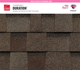 TruDefinition® Duration® Driftwood shingle texture