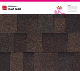 Duration® Designer Black Sable shingle texture
