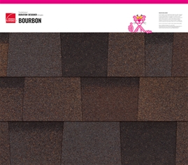 Duration® Designer Bourbon shingle texture