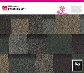Duration® Designer Evergreen Mist shingle texture