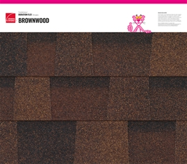 Duration FLEX® Brownwood shingle texture