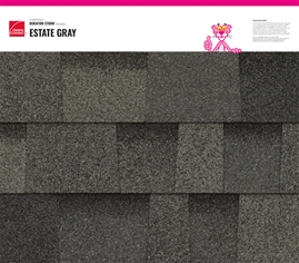 Duration STORM® Estate Gray shingle texture