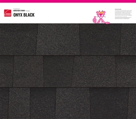 Duration STORM® Onyx Black shingle texture