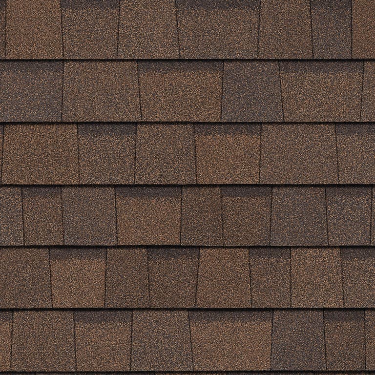 Duration® COOL Forest Brown shingle texture